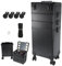 LEADZM Kosmetikkoffer Alu Beauty Case Mit LED-Licht Kosmetik Trolley Rollkoffer 4 in 1 Schminkkoffer mit 360° drehbaren Rollen drehbar, Reisen, Friseure, Geschenkidee