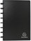 Exacompta - Réf. 75151E - Carton de 5 Porte-cartes de visite noir amovible à anneaux - en PP rigide - pour 120 cartes - pochettes détachables pour insérer 6 cartes - A5 - intercalaires 12 onglets