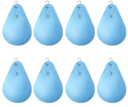 Tuxxjzm Wassersäcke für Pool, 8 x Wassersäcke für Pool, mit Haken – Winter