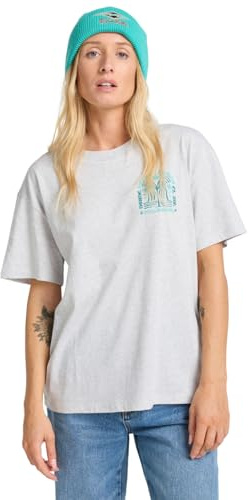 Billabong Women's Always Looking T-Shirt, Light Grey Heather, L