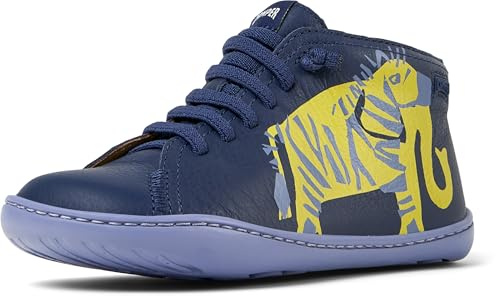 Camper Boy's Peu Cami 90019 Basket Bootie, Dark Blue 123 TWS, 9.5 UK Child