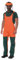 Peto peto de trabajo desbrozadora lógica professional 8035DEC (naranja, m)