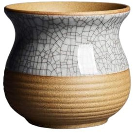 Keramik-Blumentopf für Sukkulenten, fleischige Pflanzen, kleiner Kaktus-Bonsai-Topf im Retro-Stil, Dekoration für den Schreibtisch zu Hause/im Garten/im Büro, Kinderzimmertopf für saftige Pflanzen, kl