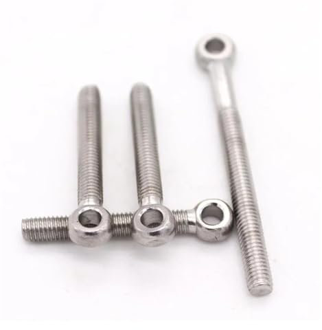 KSeSii 1–5 Stück M5 M6 M8 M10 M12 M14 M16 GB798 304 A2-70 Edelstahl Schleife Kreis Loch Bolzen Ring Augenschraube Augenschraube Augenschraube Metrisches Gewinde(25mm,M5 5pcs)
