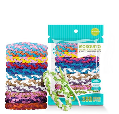 12er-Pack Mückenschutz-Armbänder, verstellbares Lederband für Erwachsene, Kinder und Babys – Premium-Qualität, DEET-freie Naturarmbänder, Schutz vor Insekten bis zu 400 Stunden