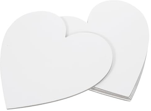 Operitacx 5 Stück Herzform Leinwände – Leere Keilrahmen Für Kreative Hobby-Maler | Ideal Für Ölfarben Und Acryl | Perfekt Für Und Anfänger Zur Kunstgestaltung