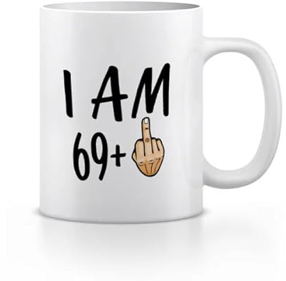 70th Funny Birthday Coffee Mug – 11 oz Cup for Men & Women – Hilarious Gift for Turning - Dishwasher & Microwave Safe – Perfect for Mom, Dad, Teacher or Anyone (69+)