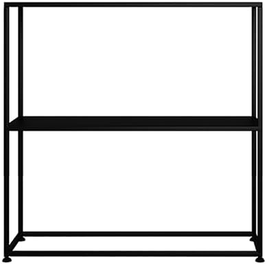 YCYRF Petite Console D'Entrée de 60 cm, Meuble Entrée, Console Meuble à 2 Niveaux pour Couloir, Salon, Petit Espace, Tout-en-Un, Aucune Installation Requise, Noire(Black)