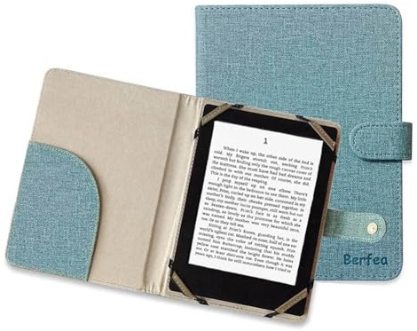 ENJOY-UNIQUE Étui de protection style livre pour liseuse électronique de 6 Pocketbook Verse Lite, Verse Pro Colour, Fashion 630, Basic Lux 4, Touch LUX 5, Sense 6 E-Reader 6 E-Ink