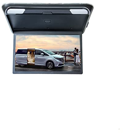 FHRKA Car Headrest Player, 1080P 19 Inch Car Monitor HD LCD Screen Auto Ceiling TV Motorhome Roof Mount Display Portable (Black MP5)