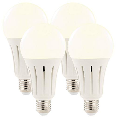 Luminea Sparlampe: High-Power-LED-Lampe E27, 23 Watt, 2.400 Lumen, 3000 K, 4er-Set (LED-Glühbirnen E27, LED-Lampe neutralweiß, Wohnzimmerleuchten)