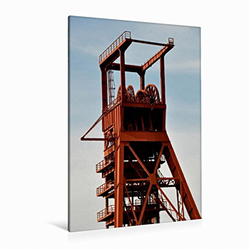 Premium Textil-Leinwand 80 x 120 cm Hoch-Format Zeche Nordstern Gelsenkirchen | Wandbild, HD-Bild auf Keilrahmen, Fertigbild auf hochwertigem Vlies, Leinwanddruck von Hermann Koch