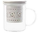 Maxwell & Williams Lille Glas Becher mit-Ei 350 ml GB, Grau