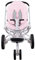 JYOKO KIDS Sitzauflage kompatibel mit Quinny Moodd, Stokke, Cybex 100% Baumwolle (Pink Sparkles)