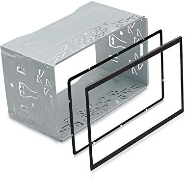 Für Double Din Autoradio DVD Autoradio Universaleisen-Einbausatz Y0007 Käfig mit Rahmen sichern