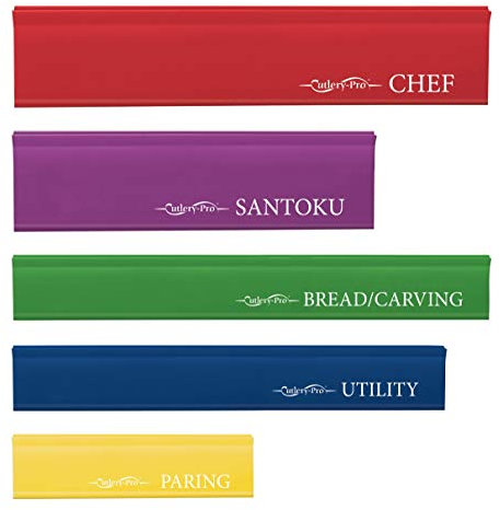 Cutlery-Pro 43842 Knife Blade Guards Assorted Transparent Jewel Colors Set of 5