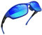 Joopin Sportliche Sonnenbrille für Herren und Damen Polarisierte Sportsonnenbrille Blau Verspiegelt Fahrerbrille Laufbrille Sonnenbrille zum Autofahren UV400 (Blau)