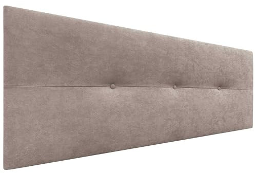 DHOME Cabecero de Polipiel o Tela AQUALINE Pro cabeceros Cabezal tapizado Cama Lujo (Tela Tierra, 160cm (Camas 150/160))