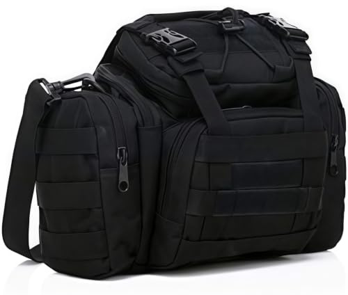 Gexgune Sacchetti di pesca tattici 600D Confezione di attrezzatura da pesca impermeabile Supporto per custodia per fotocamera portatile Sacchetti di immagazzinaggio di vita all'aperto