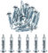 ISPINNER 20pcs M4x32mm Zinc Plated Steel Molly Bolt Hollow Drive Wall Anchor Screws for Drywall, Plaster and Tile