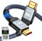 Highwings HDMI Cable, 2M, Grey, Indoor, High Speed, 4.8Gbps, HDMI 2.1, HDCP 2.2/2.3, Compatible with Television, Blu-Ray Player, Gaming Console
