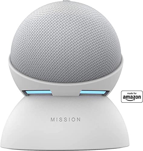 Made for Amazon Battery Base for Echo Dot (4th generation), White