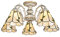 Kronleuchter Tiffany Style Glasmalerei Schatten Öl Geriebene Bronze Vintage Während Light Traditionell Hängen Deckenleuchte Befestigung Esszimmer Wohnzimmer-Weiß. 5 kopf