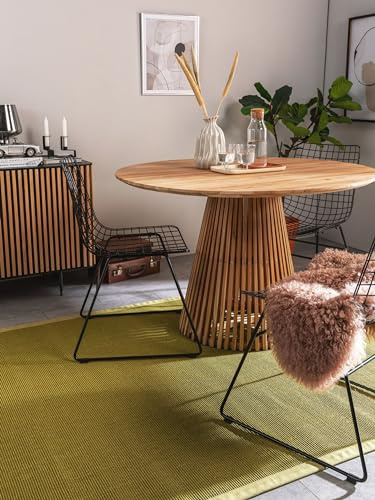 benuta Nest Sisal Naturfaser Teppich Sana - Grün 300x400 cm - Robuster Teppich für Esszimmer & Wohnzimmer - 100% Sisal Naturfaser - Zeitloses Design