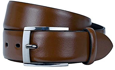LLOYD Men´s Belts Herren-Ledergürtel 35 mm Dorn-Schließe 05-Cognac BW-100