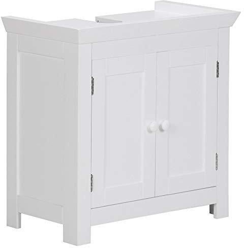 KADIMA DESIGN Klassischer Landhausstil Waschbeckenunterschrank, 50x25x41 cm, MDF - Stabil & Geräumig