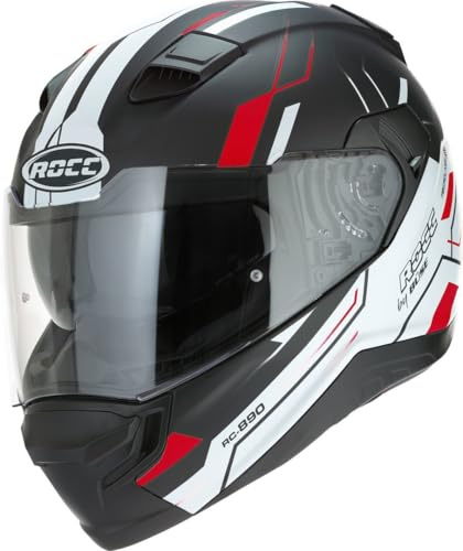 Rocc 891 Helm, schwarz matt/rot, L (59/60)