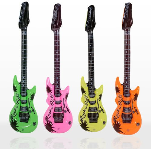Mr Gadget's Solutions® BLOW UP INFLATABLE TOYS Fancy Hen Stag Night Party Accessory Prop Up Decoration- Guitar