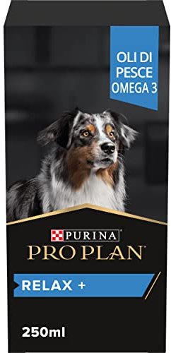 PURINA PRO PLAN | Relax+ | Chien | Aliment complémentaire pour Chien Adulte | Apaise et calme les comportements excessifs, préserve un état émotionnel positif| Huile | Bouteille de 250ml