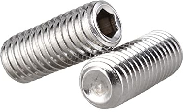 ORANXIN Casquillo del zócalo Tornillos de presión Acero inoxidable 304 Zócalo Hexagonal Tornillo Sin Cabeza Perilla Allen M6 x 6mm 20 Pcs