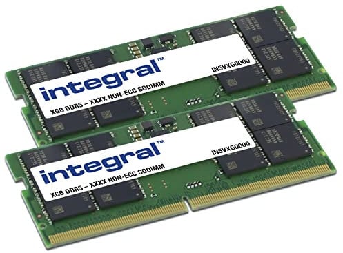 Integral 32GB Kit (2x16GB) DDR5 RAM 4800MHz SODIMM Laptop Notebook MacBook Memory Module