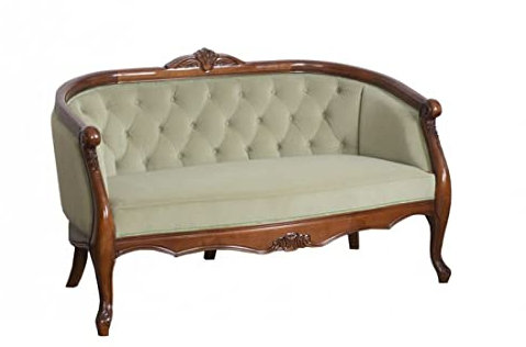 SIMEX Furniture - Zeitgenössische Kollektion – 2-Sitzer-Sofa – Massivholz – Möbel aus Buchenholz, Naturbraun – Wohnzimmer, Esszimmer, Esszimmer, Eingangsbereich
