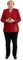 Angela Merkel (Red Blazer) Pappaufsteller mini