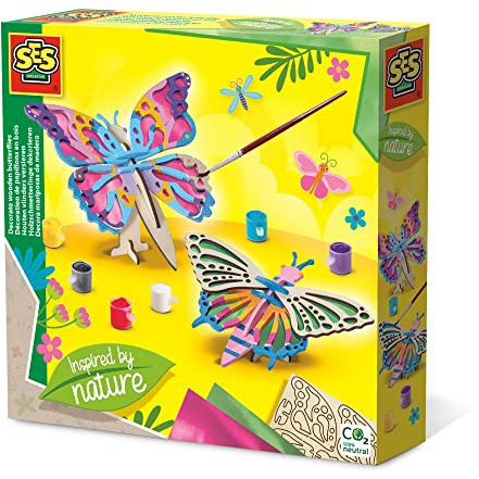 SES Creative 14035 - Decorate Wooden Butterflies - Inspired by Nature