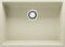 Fregadero bajo Encimera Beige 66x47cm, 1 Seno + Sifón, Granito al mueble 70cm - London de Primagran