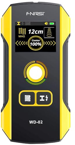 Premium Wall Scanner Stud Finder, Electronic Wall Stud Detector for Wood, Metal Studs, AC Wires, Joists, Pipes, Wire and Water Pipe Stud Finder, Visible Positioning Hole for Accurate Center Detection