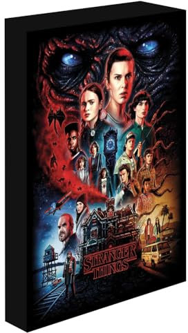 Pyramid International Stranger Things Leuchtende Leinwand, groß, 30 x 40 cm, offizielles Lizenzprodukt