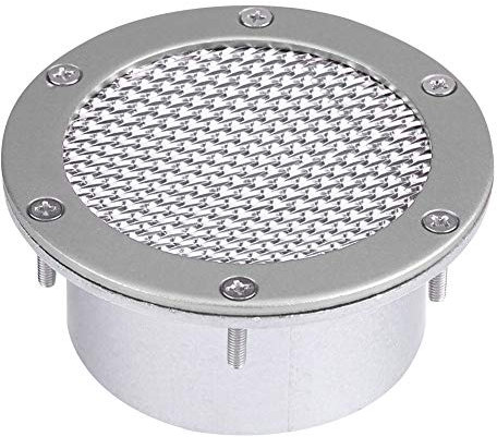 Jadeshay Stoßstangen-Entlüftungseinlass-Luftkanal, Universal Car Racing Luftkanalgitter, Stoßstangen-Entlüftungseinlass Für Kaltlufteinlass(Silber)