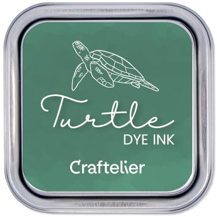 Craftelier - Stempelkissen auf Wasserbasis | Metallbox mit starkem Verschluss | Acryl- oder Gummistempel und poröse Oberflächen | Stempelgröße: 4 x 4 cm - Kartongröße: 6,3 x 6,3 cm | Farbe: