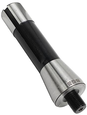 R8 Shank to 1/2in Chuck Arbor, Drill Chuck Arbor R8 Shank to 1/2in Threaded 20mm Length Manganese Steel Mill Arbor Adapter, Drill Bits