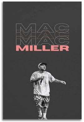 Terp Mac Miller Poster, Wandkunst, Poster, Geschenk für Freunde, Schlafzimmer, Wohnzimmer, Dekoration, modern, ästhetisch, ungerahmt, 30 x 45 cm