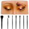 Make-up-Übungsmaske: Gesichtsbrett Make-up-Training mit 7 Pinselset Makeup, Silikon Schaufensterpuppe Wiederverwendbares Realistisches 5D zum Üben von Gesichtsbemalung für Anfänger