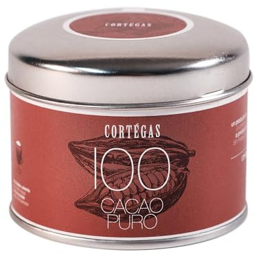 Cortegas Cacao Puro - 100% Kakaopulver für hochwertige Trinkschokolade ohne Zucker (70g)