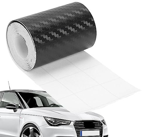 Bande de Fibre de Carbone de Voiture,Autocollants d'enveloppe de Bande de Voiture de Film de détail - Autocollant en Feuille de sergé Auto-adhésif, Ruban de Protection de vélo pour Tableau