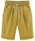 Lässige Sommer-Shorts, Hosen für Damen und Mädchen 2024, Sommer-Baumwollhose, Übergröße, hohe Taille, Schnürung, Strand, Workout, Tasche, Fünf-Punkt-Hose, Wachs-Shorts für Damen, gelb, 4X-Large