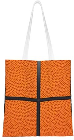 Wykjtwo Ballon de basket, Sac fourre-tout en toile, sac à main de Shopping, sacs d'épicerie, sacs à bandoulière en toile polyvalents
